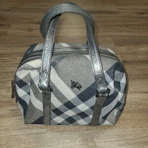 Burberry MINI Boston hand Bag Purse Metallic Shimmer Nova CNPANSIM1PAN